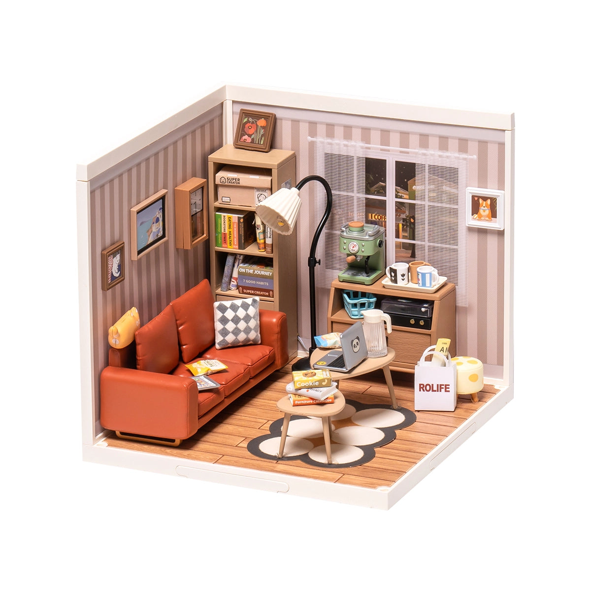 Cozy Living Lounge Miniature Kit