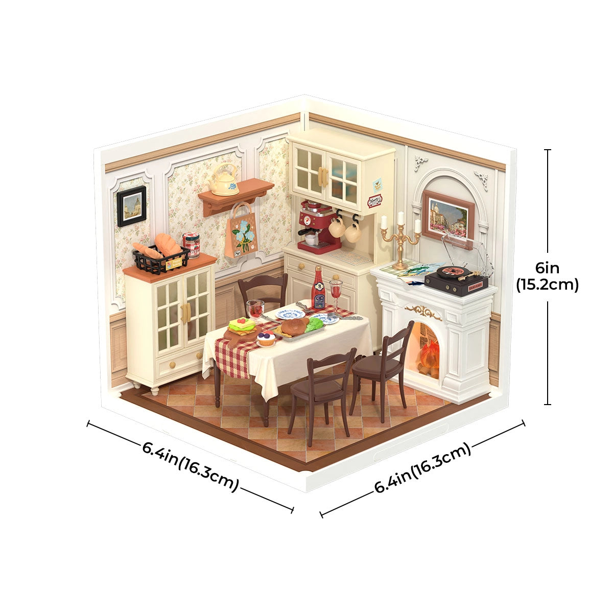 Warm Dining Room Miniature Kit