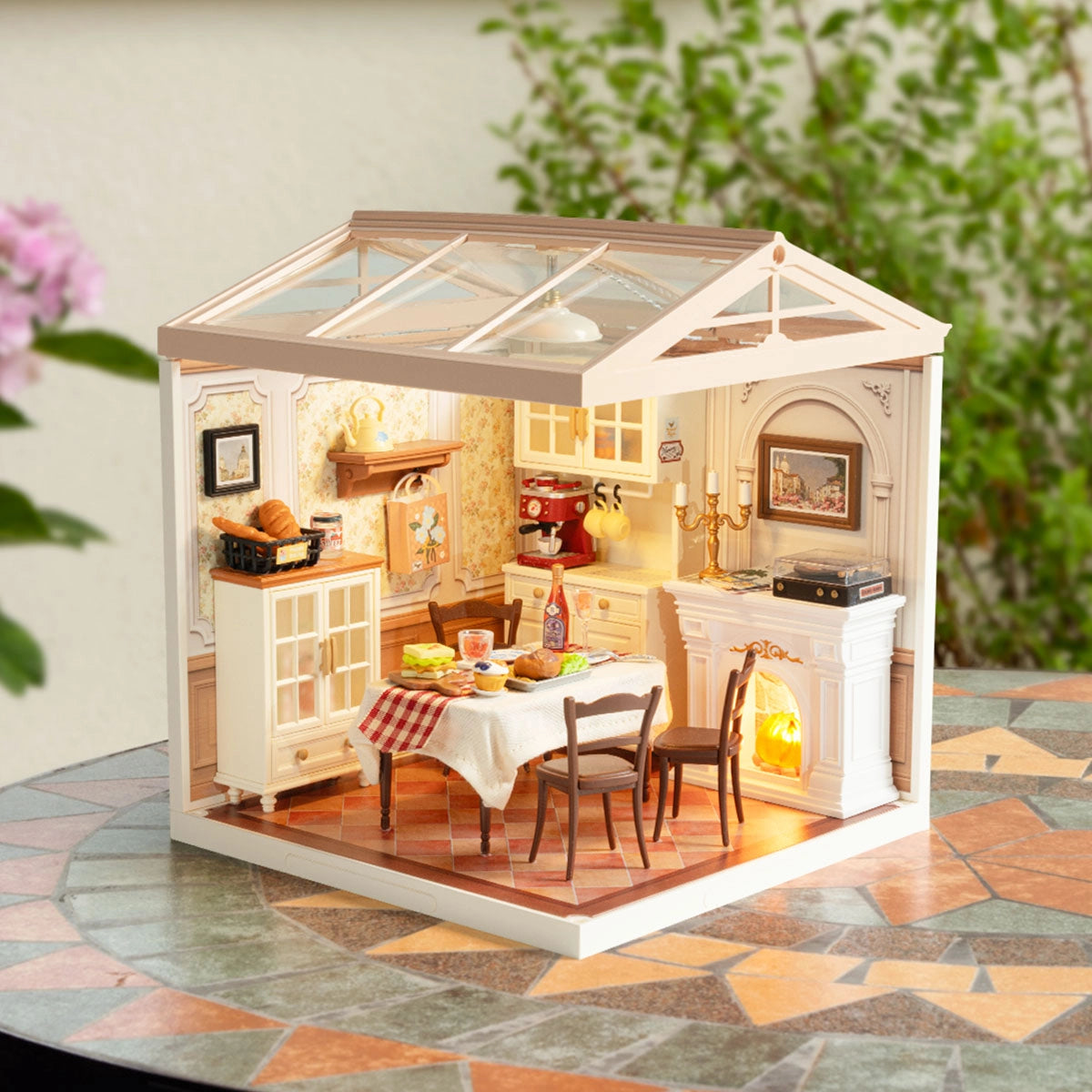 Warm Dining Room Miniature Kit