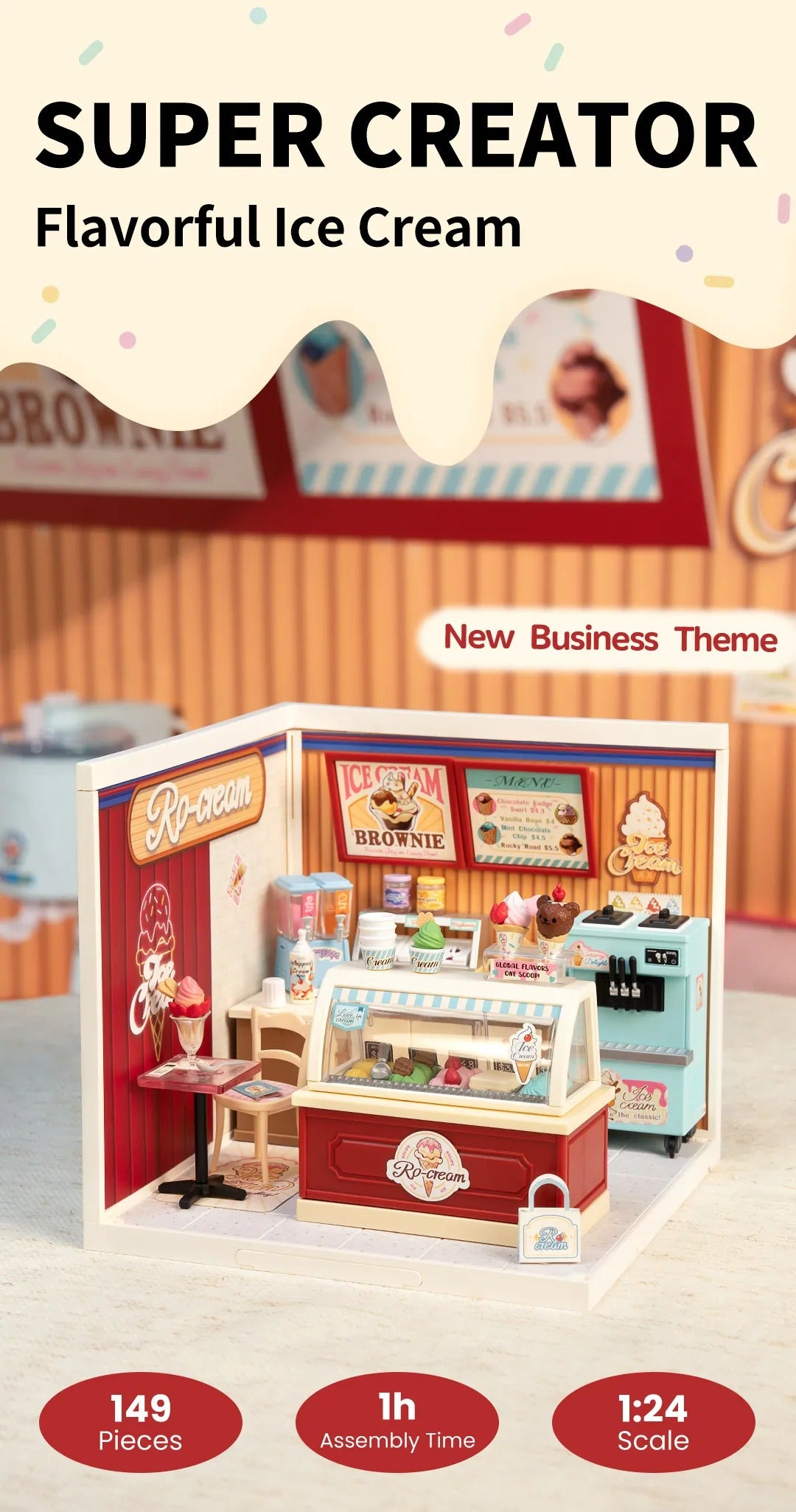 Flavorful Ice Cream Miniature Kit