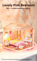 Lovely Pink Bedroom Miniature Kit