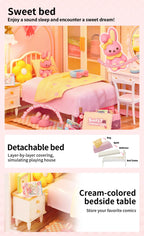 Lovely Pink Bedroom Miniature Kit