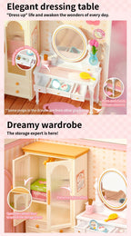 Lovely Pink Bedroom Miniature Kit