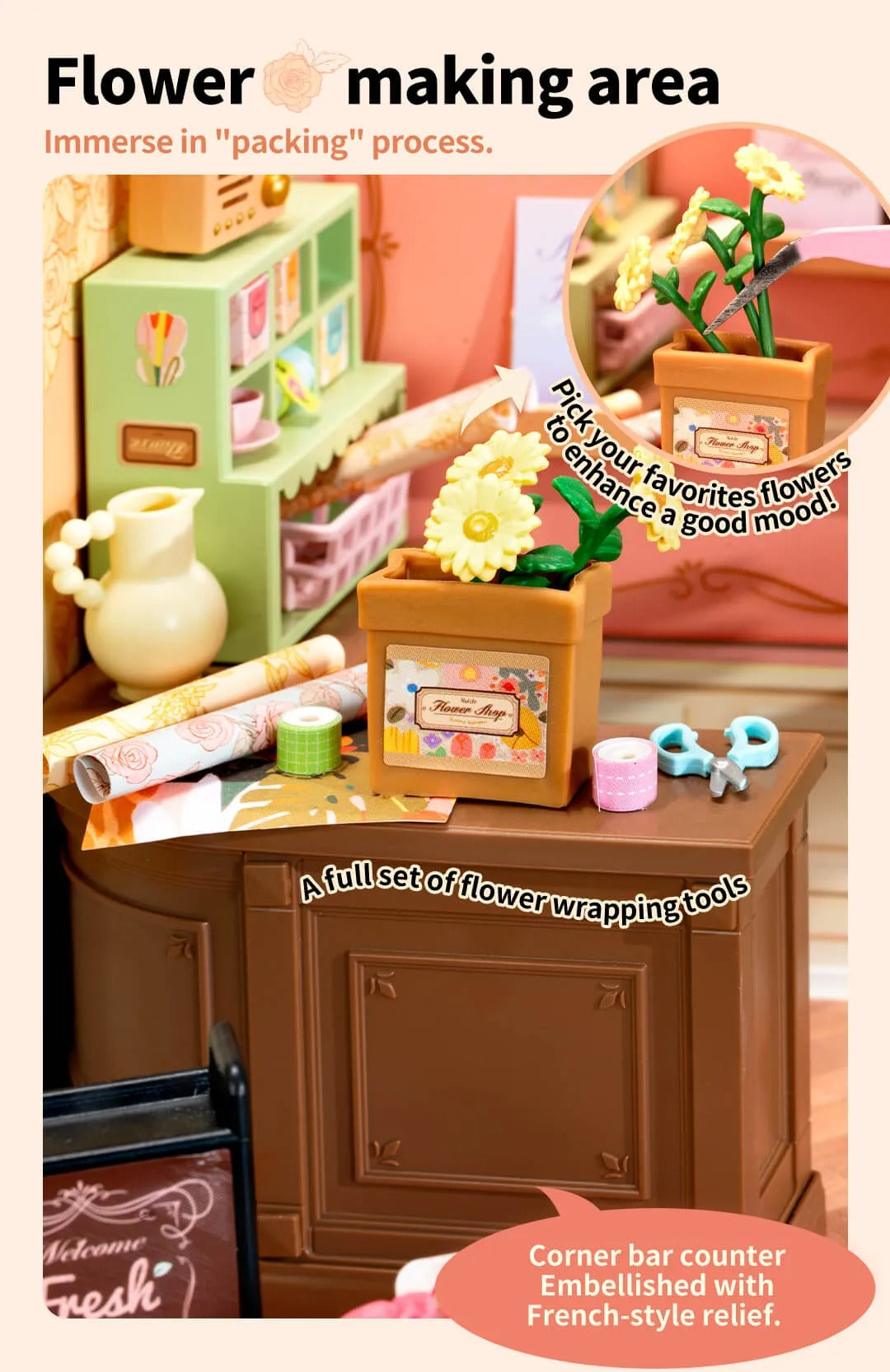 Fresh Flower Shop Miniature Kit